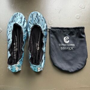 Corso Como Ballasox Seagulls Pattern Ballet Flats